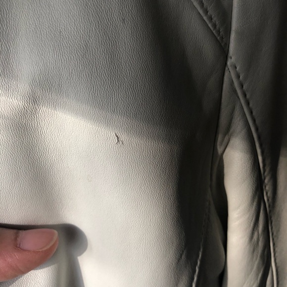 White Danier Leather Jacket - Picture 7 of 8